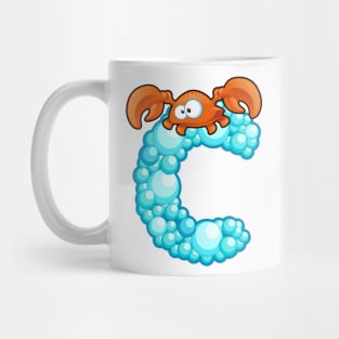Letter C Fishy Bubbly Alphabet Mug